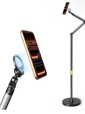 Universal Magnetic Phone & Tablet Floor Stand - Black